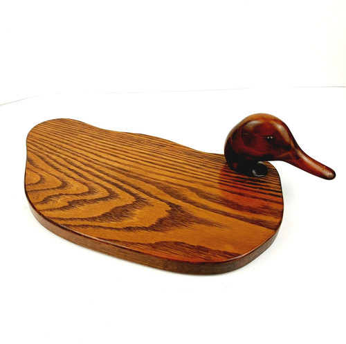 Vintage hand carved duck decoy - hand,