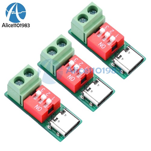 3pcs type qc trigger - type-c,