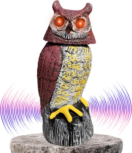 Motion activated owl decoy - motion,