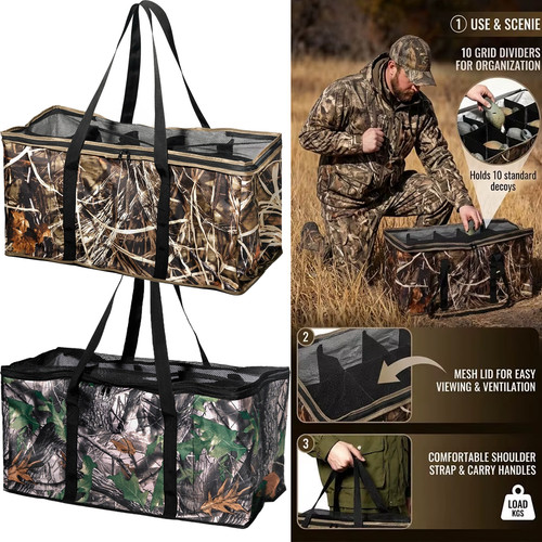 Waterproof camo duck decoy bag - waterproof,