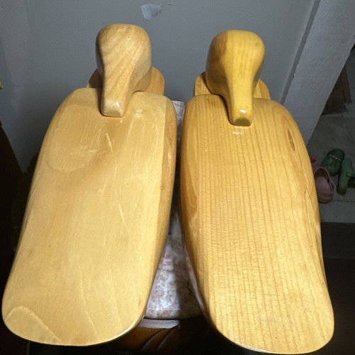 Hand carved wood duck decoy - carved,